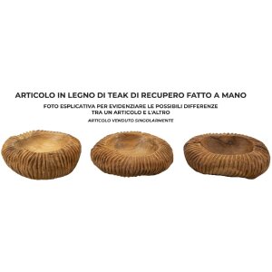 Mauro Ferretti ciotola decorativa Garit Ø32x11 cm marrone