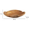 Mauro Ferretti ciotola decorativa Wahan 42x36x7 cm marrone