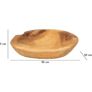 Mauro Ferretti Ciotola decorativa Tipic Ø 25x5 cm marrone