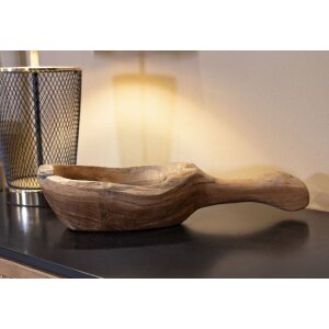 Mauro Ferretti cucchiaio decorativo 36x16x8 cm marrone