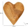 Mauro Ferretti ciotola decorativa Kiha a forma di cuore 27x29x4 cm marrone