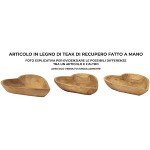 Acquista Mauro Ferretti Kiha ciotola decorativa a forma di cuore 18x22x4,5 cm