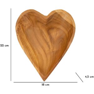 Acquista Mauro Ferretti Kiha ciotola decorativa a forma di cuore 18x22x4,5 cm