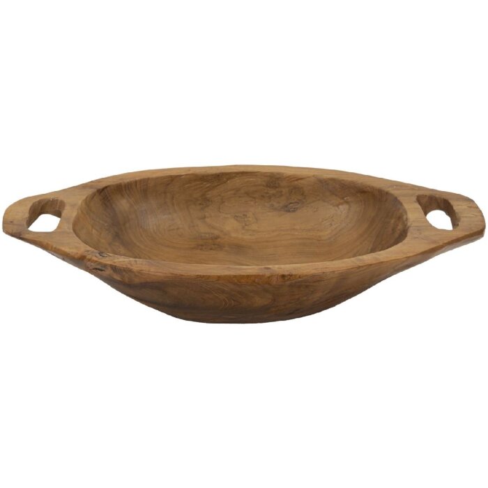 Mauro Ferretti ciotola decorativa Wan 37x26,5x7 cm marrone