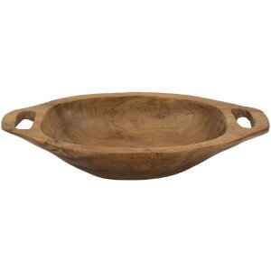 Mauro Ferretti ciotola decorativa Wan 37x26,5x7 cm marrone