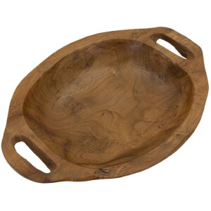 Mauro Ferretti ciotola decorativa Wan 37x26,5x7 cm marrone