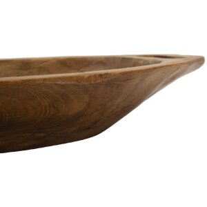 Mauro Ferretti ciotola decorativa Wan 37x26,5x7 cm marrone