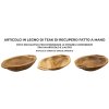 Mauro Ferretti ciotola decorativa Wan 37x26,5x7 cm marrone