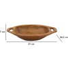 Mauro Ferretti ciotola decorativa Wan 37x26,5x7 cm marrone