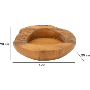 Mauro Ferretti Erusi ciotola decorativa Ø 20x6 cm marrone