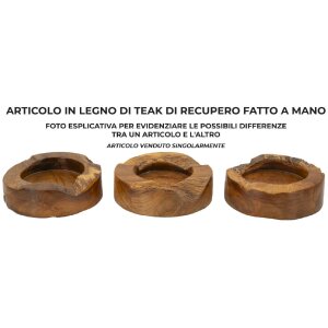 Mauro Ferretti Erusi Plus ciotola decorativa Ø 21x6 cm marrone
