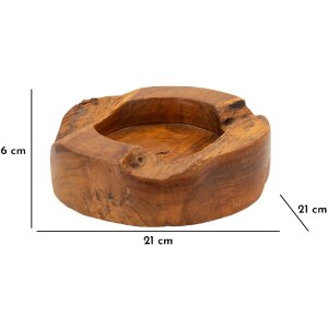 Mauro Ferretti Erusi Plus ciotola decorativa Ø 21x6 cm marrone