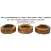 Mauro Ferretti Erusi Plus ciotola decorativa Ø 21x6 cm marrone