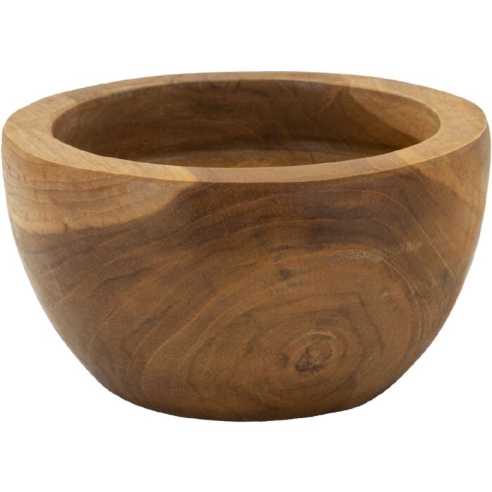 Vassoio Erusi Simple Teak Ø 15x9,5 cm Marrone Teak riciclato Fatto a mano