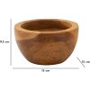 Vassoio Erusi Simple Teak Ø 15x9,5 cm Marrone Teak riciclato Fatto a mano