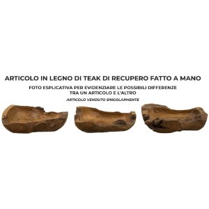 Mauro Ferretti ciotola decorativa Narro 40x29x10 cm marrone
