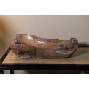 Mauro Ferretti ciotola decorativa Narro 40x29x10 cm marrone