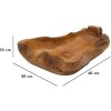 Mauro Ferretti ciotola decorativa Narro 40x29x10 cm marrone