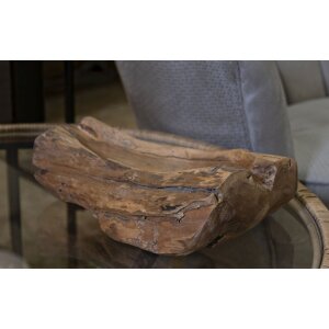 Mauro Ferretti ciotola decorativa Narro 31x21x8 cm marrone