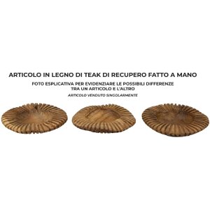 Mauro Ferretti ciotola decorativa Geris Ø 29x7 cm marrone