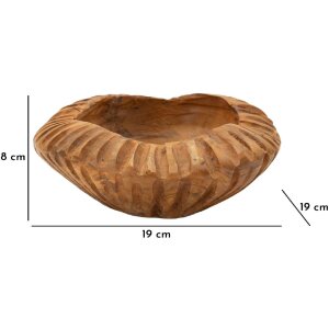 Mauro Ferretti ciotola decorativa Geris Ø19x8 cm marrone