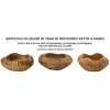 Mauro Ferretti ciotola decorativa Geris Ø19x8 cm marrone