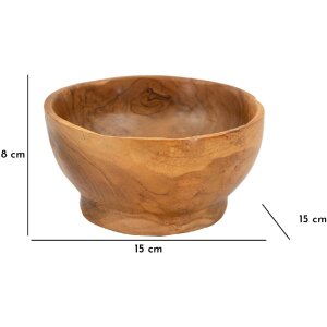 Mauro Ferretti Ciotola decorativa Butot Ø15x8 cm marrone