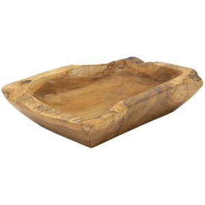 Mauro Ferretti Kutak ciotola decorativa 25x19x7 cm marrone