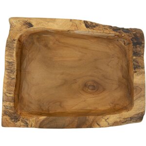 Mauro Ferretti Kutak ciotola decorativa 25x19x7 cm marrone