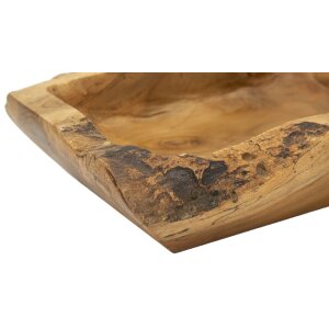 Mauro Ferretti Kutak ciotola decorativa 25x19x7 cm marrone