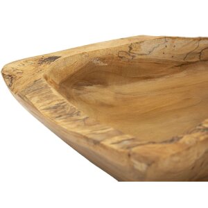Mauro Ferretti Kutak ciotola decorativa 25x19x7 cm marrone