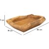 Mauro Ferretti Kutak ciotola decorativa 25x19x7 cm marrone
