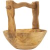 Mauro Ferretti ciotola decorativa Timbo a forma di cestino 32x25x27 cm marrone