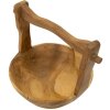 Mauro Ferretti ciotola decorativa Timbo a forma di cestino 32x25x27 cm marrone