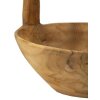 Mauro Ferretti ciotola decorativa Timbo a forma di cestino 32x25x27 cm marrone