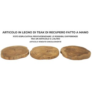 Mauro Ferretti ciotola decorativa Pokon Ø 25x2 cm marrone