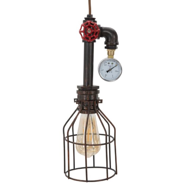 Mauro Ferretti lampada da soffitto Manhattan semplice Ø13x41 cm scuro