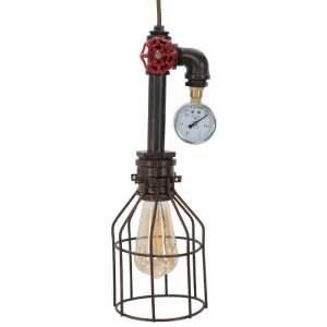 Mauro Ferretti lampada da soffitto Manhattan semplice Ø13x41 cm scuro