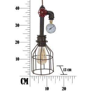 Mauro Ferretti lampada da soffitto Manhattan semplice Ø13x41 cm scuro