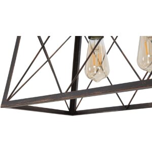 Mauro Ferretti lampada da soffitto industriale 78x30x26,5 cm scuro
