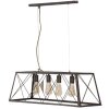 Mauro Ferretti lampada da soffitto industriale 78x30x26,5 cm scuro