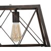 Mauro Ferretti lampada da soffitto industriale 78x30x26,5 cm scuro