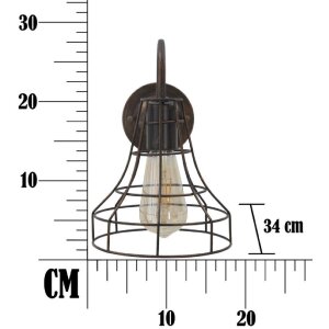 Mauro Ferretti applique industriale 34x18x27 cm scuro