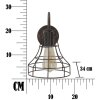 Mauro Ferretti applique industriale 34x18x27 cm scuro