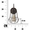 Mauro Ferretti applique industriale E27 33x15x27,5 cm scuro