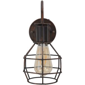 Mauro Ferretti applique industriale E27 32x14x30 cm scuro