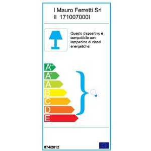Mauro Ferretti lampada da tavolo world economy E14 24x20x40 cm scuro