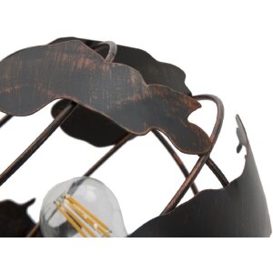 Mauro Ferretti lampada da tavolo world economy E14 24x20x40 cm scuro