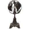 Mauro Ferretti lampada da tavolo world economy E14 24x20x40 cm scuro