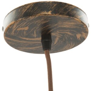 Mauro Ferretti lampada da soffitto Manhattan rotonda E27 Ø 26x36 cm scuro